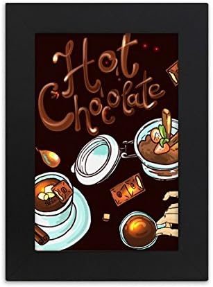 DIYthinker Sıcak Çikolata Tatlılar İçecek Fransa Masaüstü Fotoğraf Çerçevesi Resim Ekran Sanat Resim Sergisi