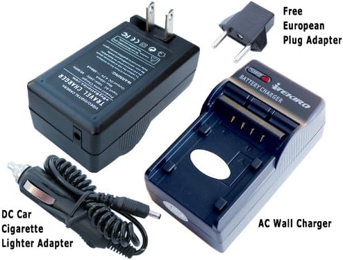 ıTEKIRO AC Duvar DC Araç pil şarj cihazı Kiti Panasonic DMC-LX1EG-K + ıTEKIRO 10-in-1 USB şarj kablosu