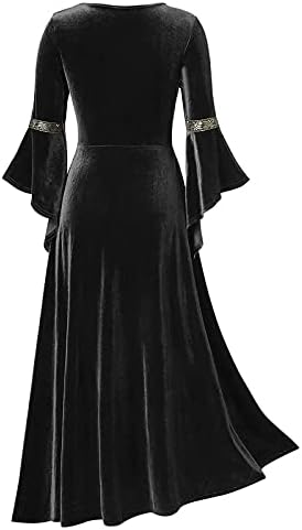 Kadın Rönesans Ortaçağ Elbise, kadın Vintage Gotik Elbiseler Cadılar Bayramı Cosplay Parti Kıyafeti Lace Up Retro