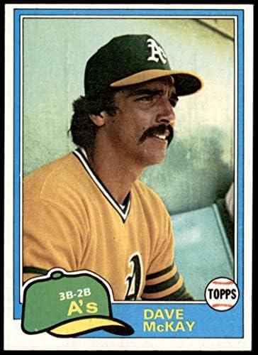 1981 Topps 461 Dave McKay Oakland Atletizm (Beyzbol Kartı) ESKİ / MT Atletizm