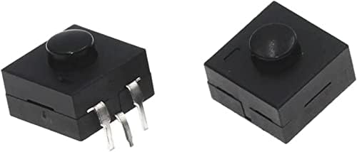 SHUBIAO Mikro Anahtarı 10 ADET D C 30V 1A 3pin Siyah Mini basmalı düğme anahtarı elektrikli fener 3P Kavisli 2 1 Kapalı