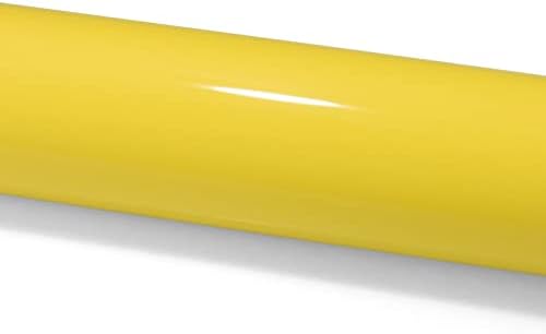60 x 600 (5FTx50FT) PPF Boya Koruma Filmi Parlak Limon Sarı Kendinden Şifa Otomatik Sutyen Vinil Wrap Görünmez Çizikler