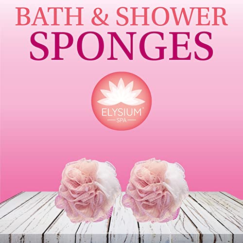 Elysium Spa ® ikiz paket örgü Peeling Banyo ve Duş Vücut Puf Süngerleri