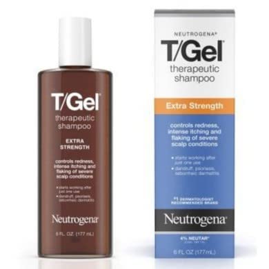 Neutrogena T Jel Şampuan Kepek Seboreik Dermatit İçin Ekstra Güç 6oz 177ml (1'li Paket)