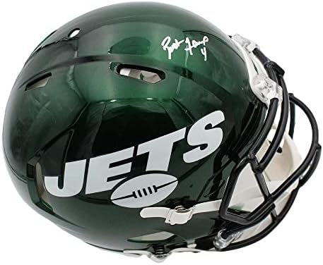 Brett Favre İmzalı New York Jets Speed Otantik Yeşil NFL Kaskı - İmzalı NFL Kaskları