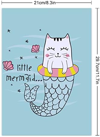 Sevimli Kedi Mermaid Komik Çıkartmalar Su Geçirmez Zanaat Çıkartmalar Çıkarılabilir Yapıştırıcı Dizüstü Bilgisayar,Scrapbooks,Planlamacılar,Hediyeler,Bavul