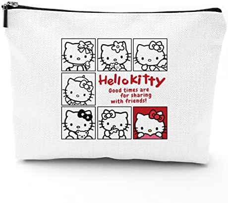 Kadınlar için sevimli Kedi Makyaj Çantası, Manga Hayranları için Kawaii Kozmetik Çantası Hediye Seyahat Kozmetik Çantası
