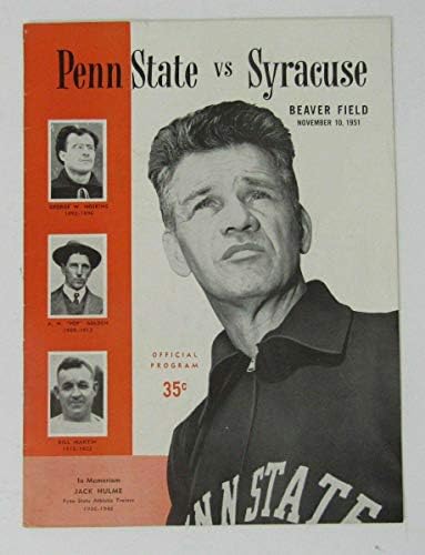 1951 Penn State Nittany Lions ve Syracuse Kolej Futbolu Programı 141679-Üniversite Programları