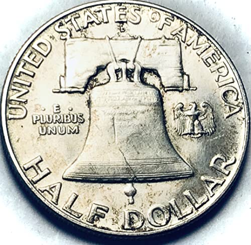 1957 D Franklin Gümüş Yarım Dolarlık Satıcı Darphane Eyaleti