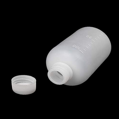 Yeni Lon0167 2 Adet 100 ml Plastik Küçük Ağız Yuvarlak Laboratuvar Reaktif Şişesi İlaç Şişesi Beyaz(2 Stücke 100 ml