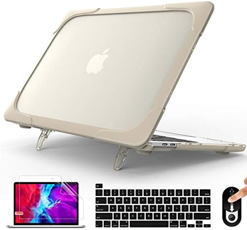 Mektron MacBook 16 inç Pro için 2020 2019, ağır hizmet tipi Çift Katmanlı sert çanta Kapak TPU + PC Tampon MacBook