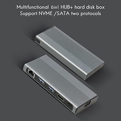 USB C HUB Tipi C 3.1 ila M. 2 30Hz 1 10Gbps M. 2 SSD Durumda Muhafaza USB C HUB Splitter R Adaptörü