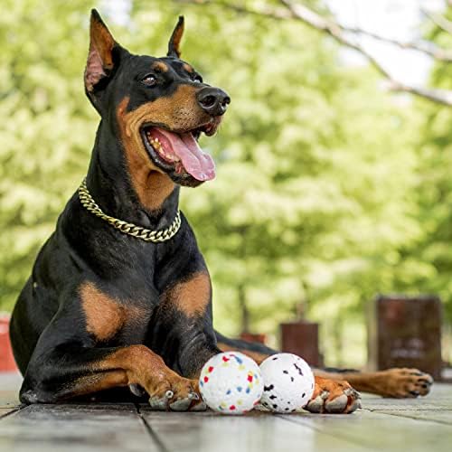 Agresif Çiğneyiciler için QİYADİN Pet Köpek Topu Oyuncakları, Oynayan Köpekler için Yıkılmaz Dayanıklı İnteraktif