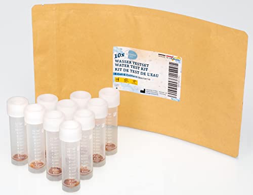 İçme Suyu ve Kuyu Suyu Kontrolünde Coliforme Bakterileri E. coli Testi için Medasa Su Testi (10 x Test Seti)