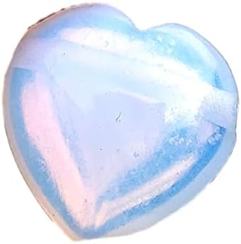 Yüce Hediyeler Opalite Kalp koruma temizleme doğal metafizik şifa taşı kolye önceden delinmiş delikli-1 adet
