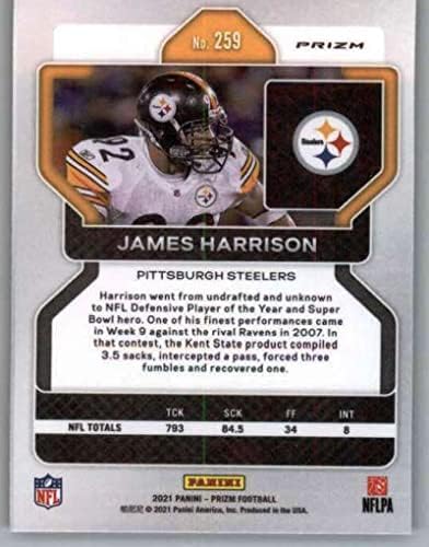 2021 Panini Ödül Ödül Kırmızı Buz 259 James Harrison Pittsburgh Steelers NFL Futbol Ticaret Kartı