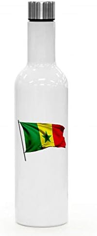ExpressİtBest 25oz Yalıtımlı Şarap / Su Şişesi-Senegal Bayrağı (Senegalli) - Birçok Seçenek