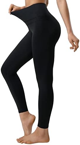 ANAFETTİE kadın Yüksek Belli Tayt - Ultra Yumuşak Yoga Pantolon Kadınlar için Karın Kontrol, Tam Boy Atletik Egzersiz