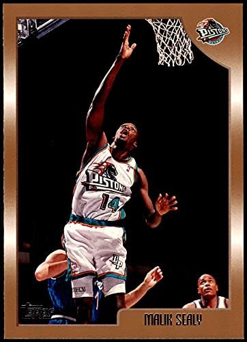1998 Topps 56 Malik Sealy Detroit Pistons (Basketbol Kartı) NM / MT Pistons St. John's