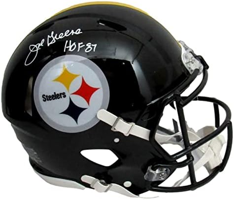 Joe Greene HOF Steelers İmzalı / Yazılı Tam Boy Hızlı Otantik Kask JSA 163713 İmzalı NFL Kaskları