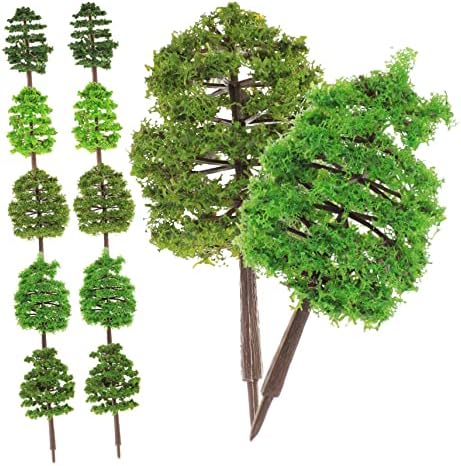 ISMARLAMA 30 adet Mikro Peyzaj Simülasyon Ağacı Artificiales para Çalışma masa dekoru Yeşil Dekor Diorama Malzemeleri