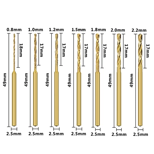 0.8-2.2 mm Shank Matkap Ucu Yüksek Hızlı Çelik Ağaç İşleme Büküm Matkap Ucu Güç Aracı El Matkap Ağaç İşleme Araçları