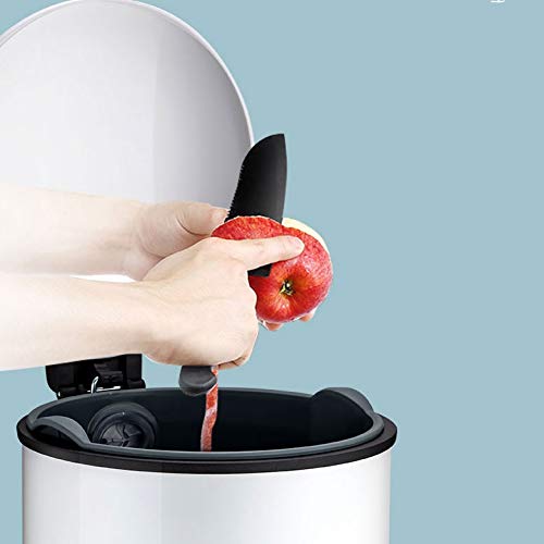 ZHAOLEI Siyah Beyaz Yatak Odası Mermer çöp tenekesi Mutfak Sevimli Banyo Kovası çöp tenekesi (Renk: E, Boyut: 5L)