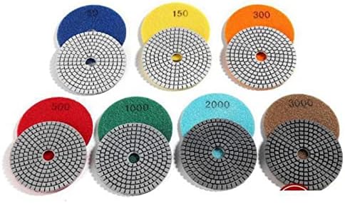 LEMIL 100mm elmas ıslak Parlatma pedleri Diskleri Granit Mermer Beton Taş Taşlama Aracı 1 Adet (Renk : 5000, Boyut: