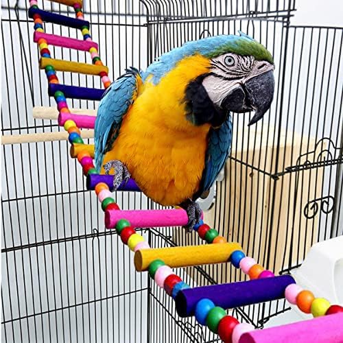 Kuş Papağan Oyuncakları Merdivenler Salıncak Çiğneme Oyuncakları Asılı evcil hayvan Kuş Kafesi Aksesuarları Hamak