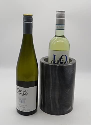 UniDeco Şarap Soğutucu Tek Şişe-Mutfak için 7 inç 1,45 Litre Siyah Mermer Mutfak Eşyası Tutacağı-Meraklıdan Vino Sevgilisi