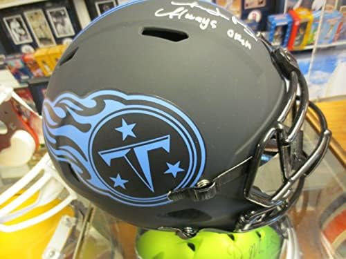 AJ Kahverengi Tennessee Titans İmzalı Tam Boy Eclipse Çoğaltma Kask JSA COA İmzalı NFL Kaskları
