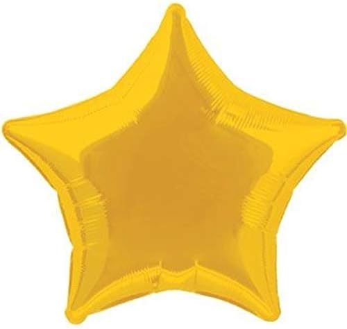 Benzersiz Altın Yıldız Folyo Balon, Parti Balonu, 20, 1 Ct