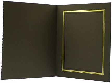 Kenro Fotoğraf Klasöründe Kayma 6x8 Dik Paket 50 Kahverengi Altın PM022