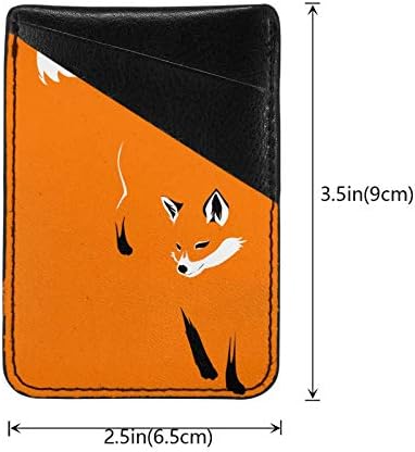 3 m yapıştırıcı çubuk-On Kımlık kredi kartı cüzdanı telefon kılıfı Kılıfı Kol Cep Karikatürler Pembe Tilki Aşkına