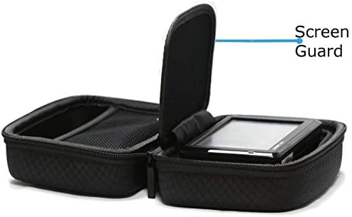 Navitech Siyah Sert GPS Taşıma çantası ile Uyumlu Rand McNally TND 550 5 inç GPS