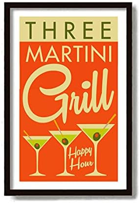 Martini Sanatı, İmza Kokteyl Tabelası, Yüzyıl Ortası Modern Sanatı, Bar Tabelası, Kirli Martini, Sıçan Sürüsü Dekoru,