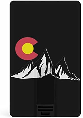 Colorado Rocky Mountain Kartı USB 2.0 Flash Sürücü 32G/64G Desen Baskılı Komik