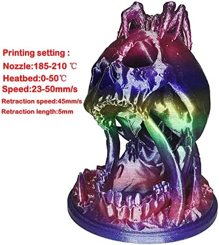 Stronghero3D PLA 3D Yazıcı Filament 1.75 mm,Bukalemun Ayna Krom, Multicolors Filament, parlak Gökkuşağı Filament,