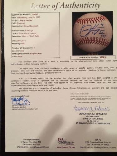 2012 İkili Roy Beyzbol Topları-Kullanılan Oyun Bryce Harper Mike Trout İmzalı-mlb Holo'nun 1/1-MLB İmzalı Oyunu Kramponlar