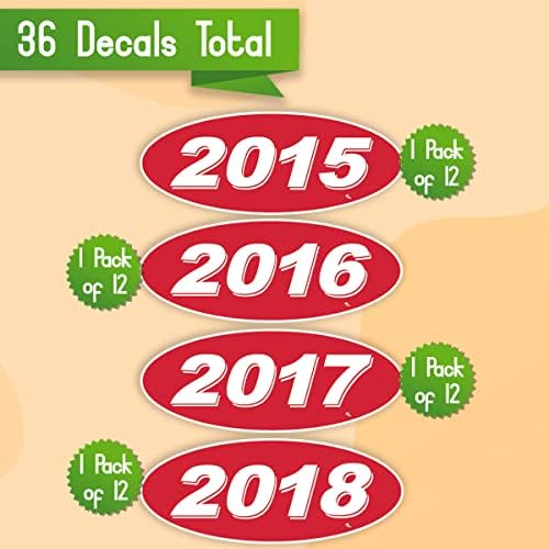 Versa Etiketleri 2015 2017 ve 2018 Oval Model Yılı Araba Satıcısı Pencere Çıkartmaları Gururla ABD'de Üretilmiştir