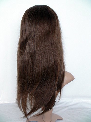 Güzel 22 Dantel ön Peruk İnsan Saçı Bebek Saç İle Çin Bakire Remy İnsan Saçı Doğal Düz Renk 4 Açık Kahverengi