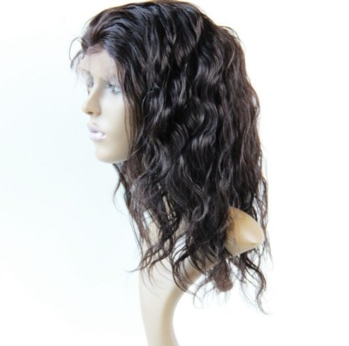 Tam Dantel Peruk 14 Yumuşak Brezilyalı Saç 100 % Remy insan saçı peruk Vücut Dalga 2