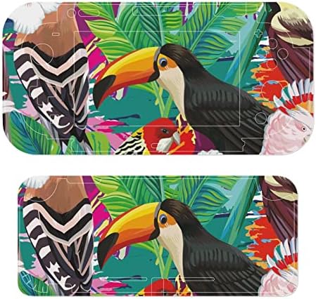 Toucan Tropikal Kuşlar süslü çıkartmalar Kapak Cilt Koruyucu Ön Kapak Nintendo Anahtarı için
