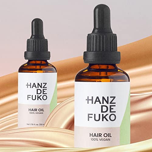 Hanz de Fuko Vegan Saç ve Sakal Yağı-Daha Yumuşak, Pürüzsüz Saçlar için Nemlendirici Yağ – Büyümeyi ve Sakal Sağlığını