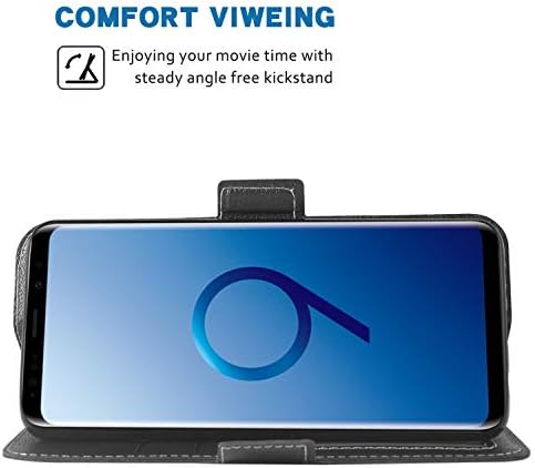 Telefon Kılıfı için Samsung Galaxy S9 Artı Folio Kapak Cüzdan Kılıf, PU Deri Kredi kartı tutucu Yuvaları Tam Vücut