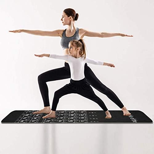 Siebzeh Elementlerin Periyodik Tablosu Premium Kalın Yoga Matı Her Türlü Egzersiz Yoga ve Pilates için Çevre Dostu
