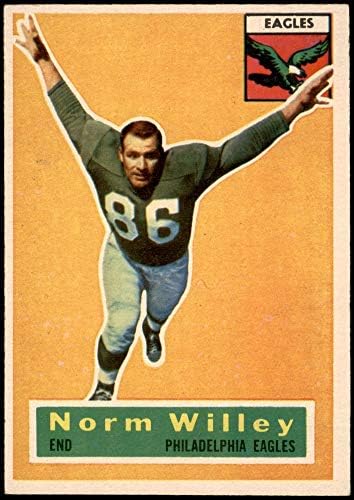 1956 Topps 88 Norm Willey Philadelphia Kartalları (Futbol Kartı) ESKİ / MT Kartalları Marshall