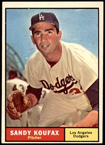 1961 Topps 344 Sandy Koufax Los Angeles Dodgers (Beyzbol Kartı) Dekanın Kartları 5-ESKİ Dodgers