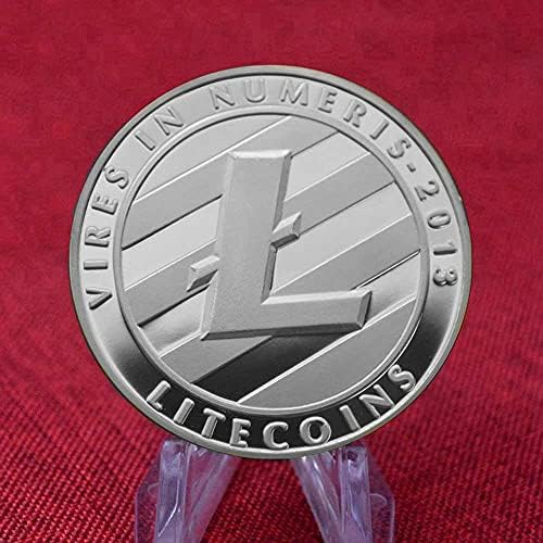 Yaratıcı Litecoin Sikke Hatıra Gümüş Kaplama Koleksiyonu Litecoin Sanat Koleksiyonu Fiziksel hatıra parası