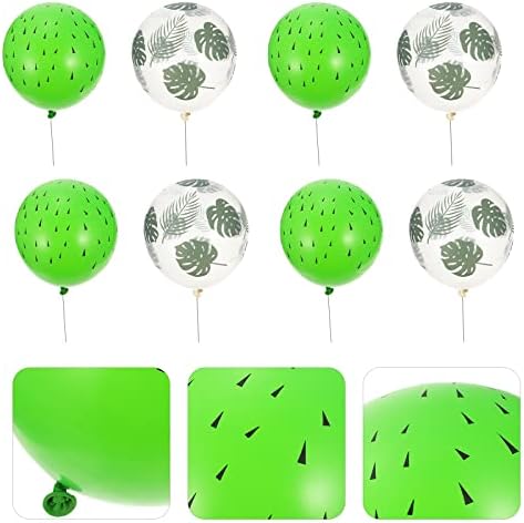 BESTOYARD Luau Parti Süslemeleri Luau Parti Süslemeleri Yeşil Balon 30 Adet Hawaii Tarzı Balonlar Parti Dekor Balonlar